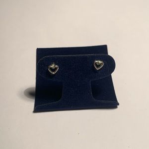 Sterling Silver Open Heart Studs